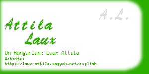attila laux business card